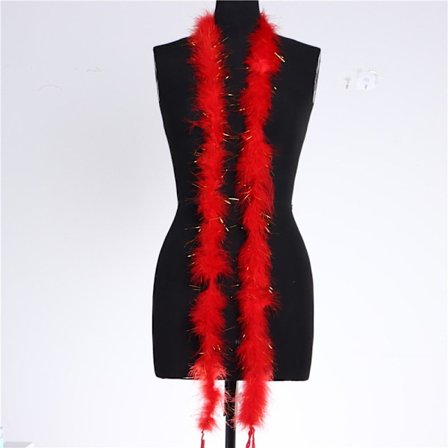 2M Fjær Fjær Boa Strip RØD