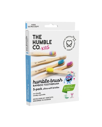 The Humble Co. - Eco-friendly Bamboo Toothbrush For Kids - Family Pack Ultrasoft