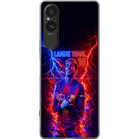 Yhteensopiva Puhelinkuori Sony Xperia 5 V Viktor Gyökeresin muotokuva Arsenal-paita päällä, jossa intensiivinen katse ja tumma dramaattinen tausta