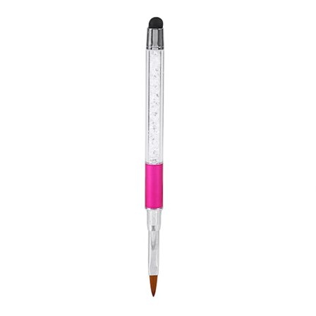 Nagellackningspenna Borste Manikyr Skönhet Gradient UV Builder Liner Carving Draw Tool (Rose Red)