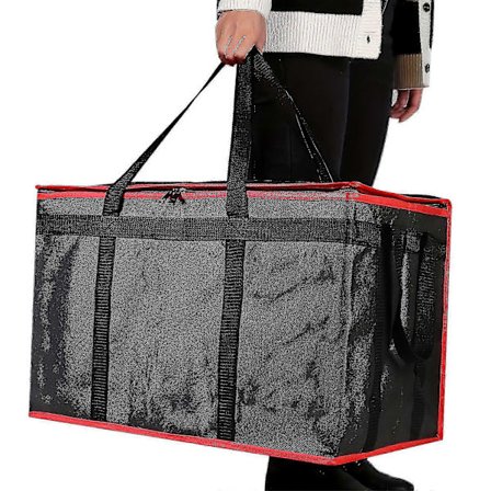 XXXL Isolert Matleveringspose - Premium Termisk Bæreveske Kompatibel med DoorDash Catering - Ekstra Stor, Slitesterk, Holder Maten Varm og Fersk