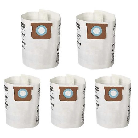 5-pack Ersättningspåsar för Våt/Torrdammsugare Dammpåsar för Shop-Vac 5-8 Gallon Dammsugare 9066100 90661 906-6
