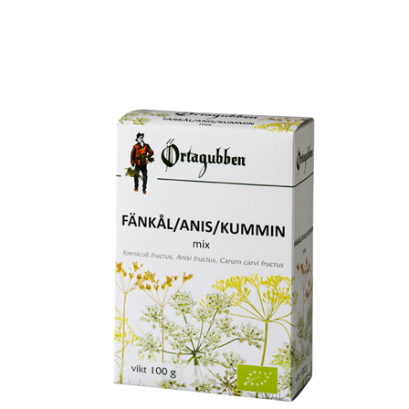 Örtagubben Fänkål Anis Kummin 100 g
