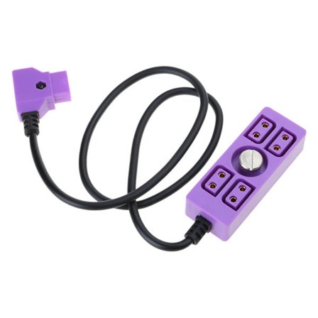 D-tap hann til 4-ports Dtap hunn strømforsyningsadapter for flere enheter