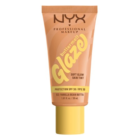 Nyx Professional MakeUp Buttermelt Glaze 02 VANILLA BEAN BUTTA 30ml - Fondotinta crema