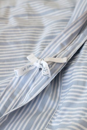 Ilse Jacobsen Sengesett Powder-Blue-Stripes Bomull 140x220