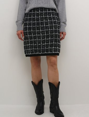 Cream Crbilo Knit Skirt - Black - XL