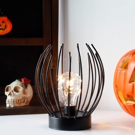 Dekorativ batteribordslampe, batteridrevet lampe, indendørs l