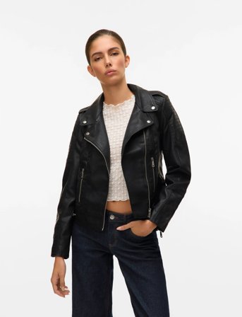 Vero Moda Vmkerriultra Short Coated Jacket Noos - Black - M