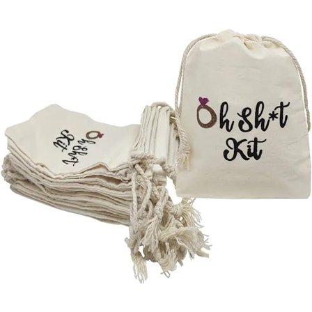 (pow yeah!) Snøreposen 4x6 tommer Bakis-Kit Veske Oh SHT Kit Veske