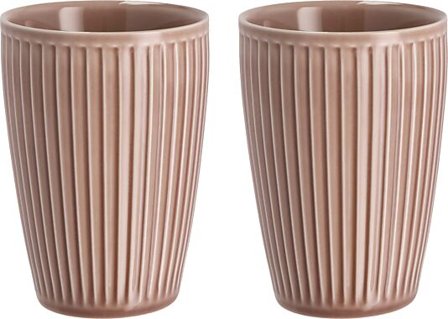 PILLIVUYT Termokrus Plissé Woodrose 25cl 2stk