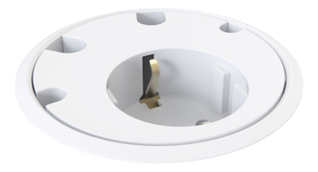 FORMING FUNCTION Powerdot 1 Power, 4 Cable-Throughs, Adjust., white