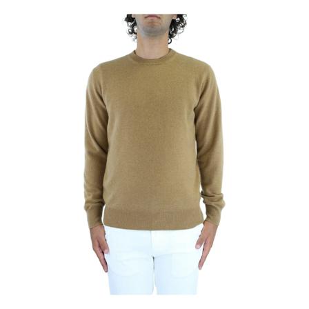Altea, Round-neck Knitwear Bruin, Heren, Maat:M