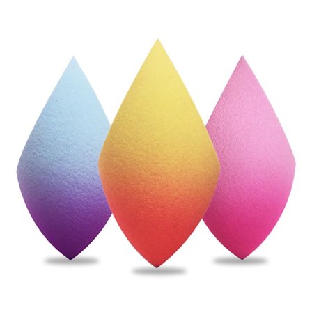 3 st Makeup Svamp Set Gradienter Skönhetssvamp, Makeup Svamp för Foundation och Concealer
