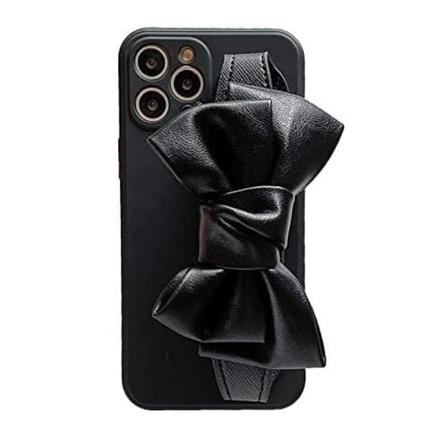 Bowknot Läderrem TPU Skal iPhone 11 - Svart