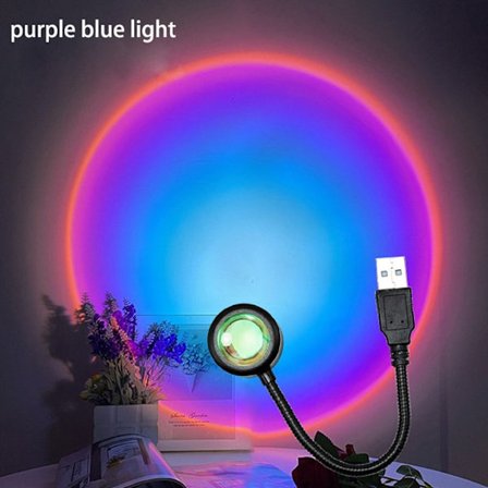 USB Sunset Projector Light Rainbow Atmosphere Night Light