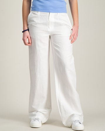 Lexington Casey Linen/Cotton Blend Pants Hvit Bukser Jente - Kids Brand Store