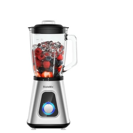 1300W Smoothie blender med 1,5L glas krukke personlige blendere kombi til frossen frugt drikke