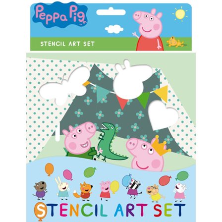 Peppa pig 6 kpl piirustusmalleja askartelupakkaus