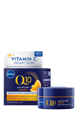NIVEA Nattkräm Q10 Energy Recharging Night Cream 50 ml Nattcreme Dam