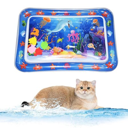Sensorisk vandlegemåtte, vandsensor legeplade til katte, hunde, vandmåtte sensorisk legetøj 50x69cm