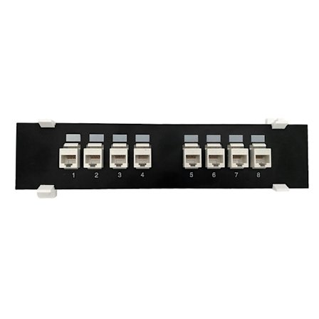 8 Portar för Cat 6 Verktygslös UTP Nätverksmodul Patchpanel RJ45 Nätverkskabeladapter Jack Ethernet Distributionsram