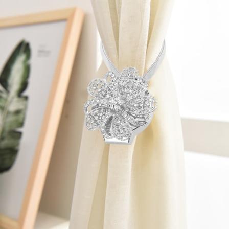 Inntrekkbar magnetisk blomstergardinklips Belteholder