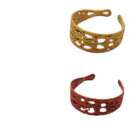 Sett med 5 hårbånd i plast for jenter og kvinner