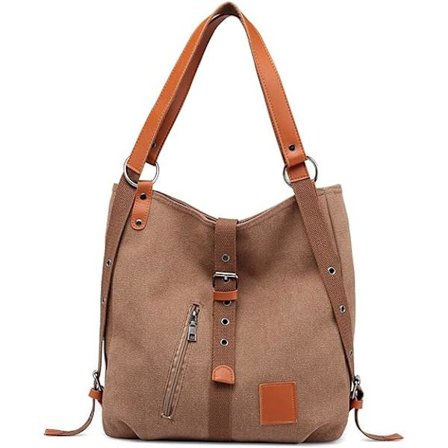 Handväska Kvinna Axelväska Ryggsäck Canvas Damväskor, ZQKLA