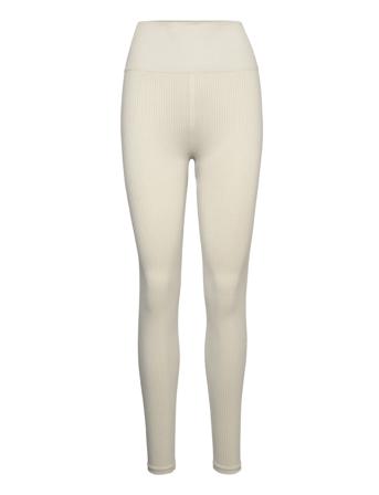 Sthlm Seamless Rib Tights Running/training Tights Creme Björn Borg