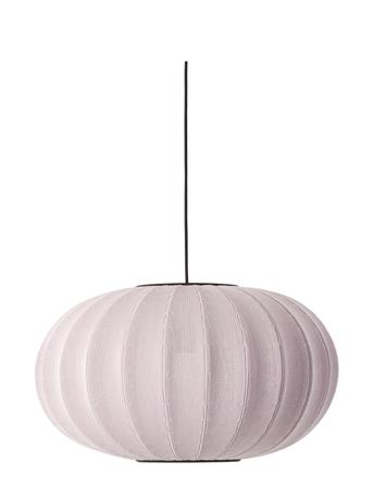 Knit-Wit 57 Oval Pendant Home Lighting Lamps Ceiling Lamps Pendant Lamps Lyserød Made By Hand