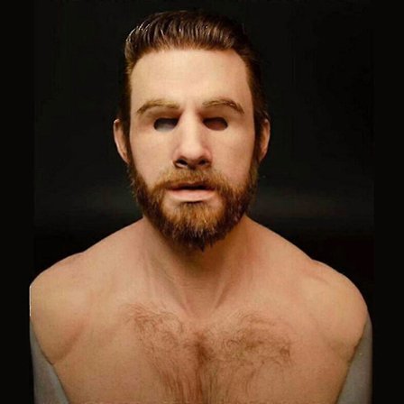 100% uusi lateksinen miesten naamio, naamiot, miehet pukeutuneet naisiksi, cosplay-juhlatarvikkeet, korkea laatu (FMY)