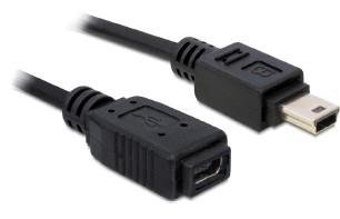 Delock USB-kabel - mini-USB type B til mini-USB type B - 1 m
