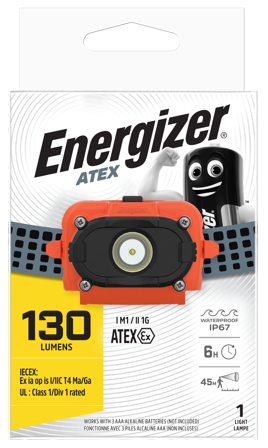 Energizer Atex Pannlampa 130 lm, Belysning