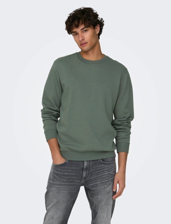 ONLY & SONS Onsceres Crew Neck Noos - Grey - XS