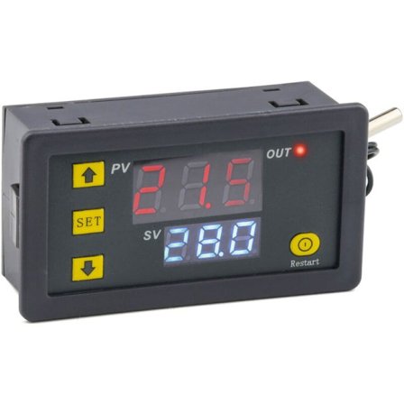 Temperaturregulator W3230 Mini Digital Temperaturregulator LED Display Termostat Regulator DC 12V 20A Temperaturreguleringssensor