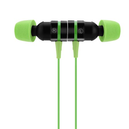 PLEXTONE G20 brusreducerande magnet in-ear hörlurar headset med mikrofon grön