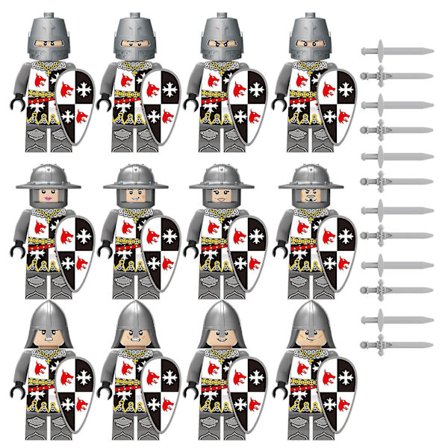 Knights Warrior Soldat Minifigur Byggeklodser Børnelegetøjssæt