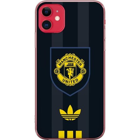 Kompatibelt Mobilskal till Apple Apple iPhone 11 Manchester United Adidas logotyp emblem fotbollsklubb affish Premier League retro gult svart design k