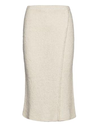 Abril Skirt Knälång Kjol Creme Filippa K