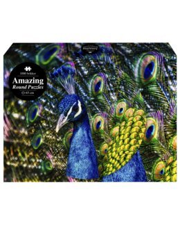 Rundt Puslespil Påfugl 1000 brikker - 1Conzept