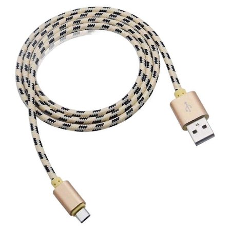 2 m - USB-C Pikalatauslaturi / Kaapeli - Valitse Väri! Ruusukulta Ruusukulta