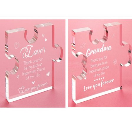 2st Farmor Bord Dekorationsartikel Akryl Skrivbordsplakett