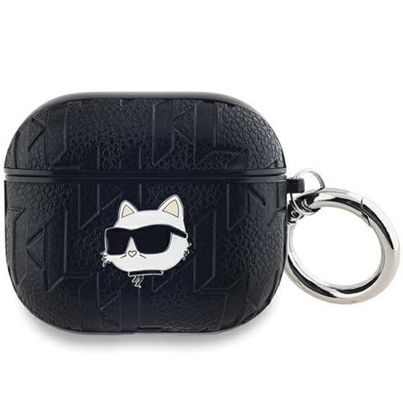 Karl Lagerfeld Monogram Choupette Head-etui for AirPods 3 - svart