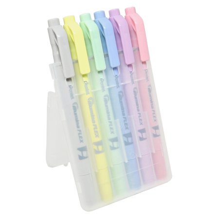 Pentel Illumina Flex Twin Pastell lot de 6