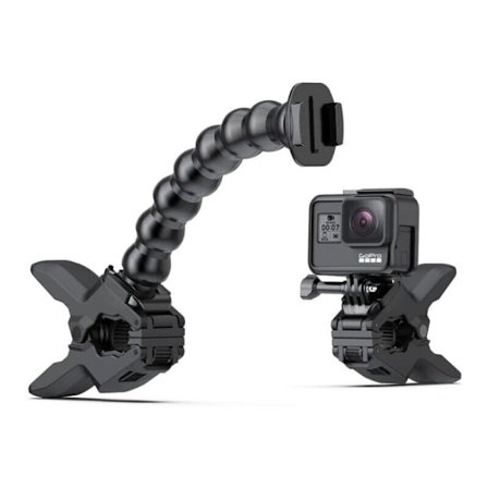 Fleksibel klemmefeste med klemmem for GoPro Hero 10, 9, 8, 7, Max, Fusion, 6, 5