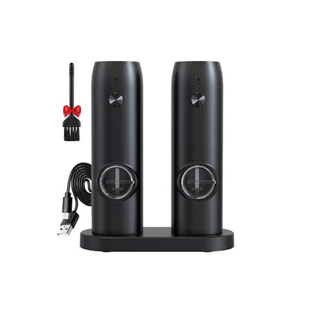 Elektrisk kværn med tyngdekraftsensor Mini salt- og peberkværn Elektrisk salt- og peberkværn 2 USB-opladninger