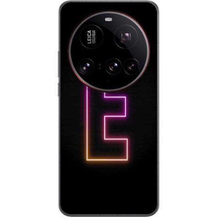 Kompatibelt Mobildeksel til Xiaomi Xiaomi 15 Ultra Minimalistisk neonbokstav E i lyse farger mot mørk bakgrunn i moderne og elegant design