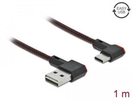 Delock Easy - USB type C-kabel - USB til USB-C - 1 m