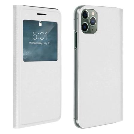 iPhone 11 Pro Max Flip Cover Displayfönster Vit Vit